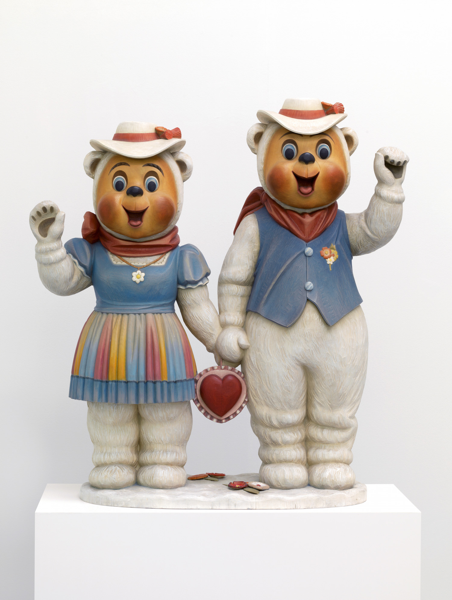 Jeff Koons, Winter Bears, 1988. Artist Rooms, Tate and National Galleries of Scotland. Acquired jointly through The d'Offay Donation with assistance from the National Heritage Memorial Fund and the Art Fund 2008, © Jeff Koons. Image courtesy Norwich Castle Museum and Art Gallery